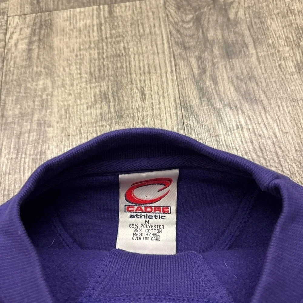 Vintage East Carolina Pirates Embroidered Crewneck Sweatshirt College Sz M - Picture 4 of 5